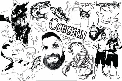 Custom Giant Coloring Wall Mural – Personalized Theme & Message