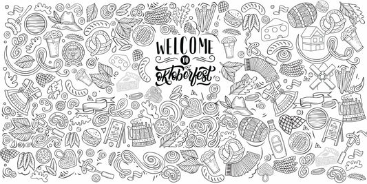 Oktoberfest Theme Giant Coloring Wall